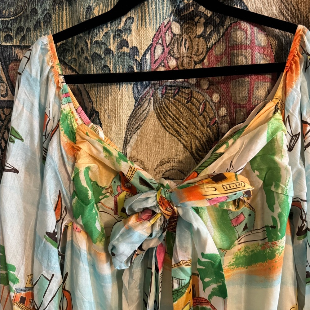 Farm Rio Leilani Off-The-Shoulder Maxi Dress - Picture 6 of 6
